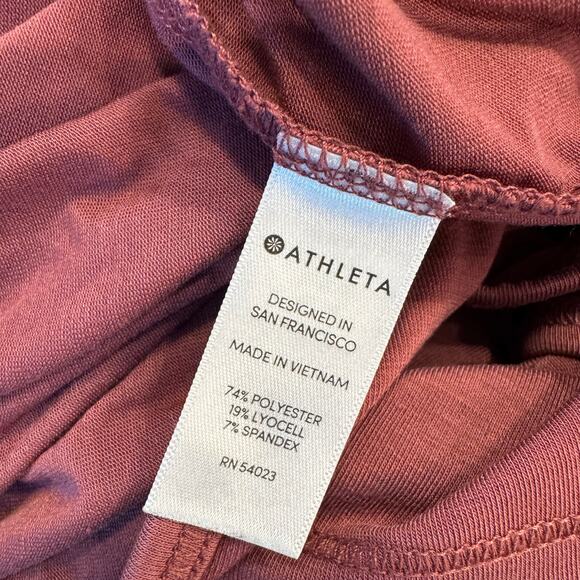 Athleta Women's Small Essence Tie Back Tank in Flora Mauve-Activewear-Yoga Top - Picture 7 of 7